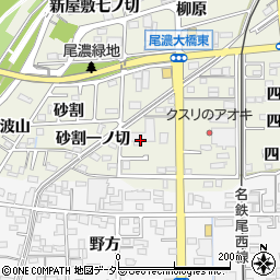 愛知県一宮市木曽川町玉ノ井野方浦周辺の地図
