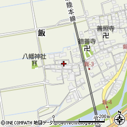 滋賀県米原市飯532周辺の地図