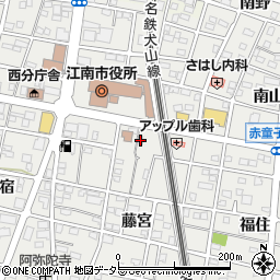 藤之宮神社周辺の地図