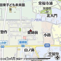 愛知県犬山市薬師前13-6周辺の地図