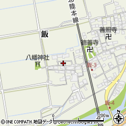 滋賀県米原市飯529周辺の地図