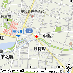 愛知県一宮市浅井町東浅井森下22周辺の地図