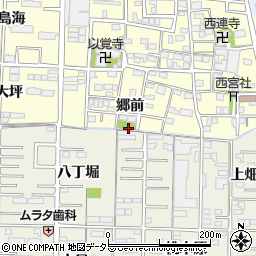 愛知県一宮市木曽川町門間前大坪周辺の地図