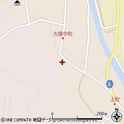 兵庫県養父市大屋町大屋市場180周辺の地図