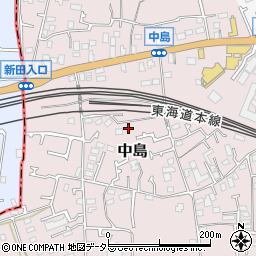 神奈川県茅ヶ崎市中島818周辺の地図