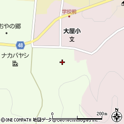 兵庫県養父市大屋町笠谷166周辺の地図