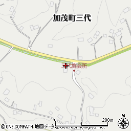 島根県雲南市加茂町三代段部周辺の地図