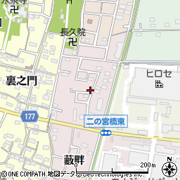 愛知県犬山市藪畔37周辺の地図