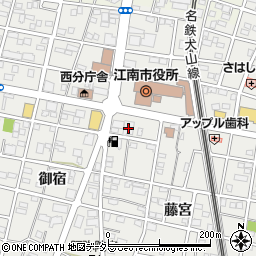 名古屋銀行江南支店周辺の地図