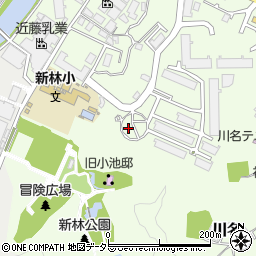川名森久第二公園周辺の地図