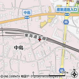神奈川県茅ヶ崎市中島302-2周辺の地図