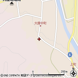 兵庫県養父市大屋町大屋市場182周辺の地図