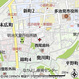 岐阜県多治見市窯町1周辺の地図