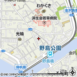 神奈川県横浜市金沢区平潟町21周辺の地図