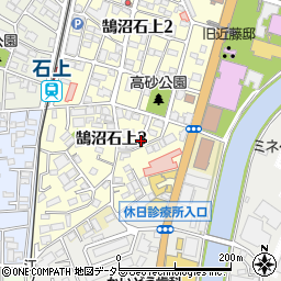 神奈川県藤沢市鵠沼石上3丁目2-9周辺の地図