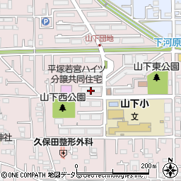 県公社平塚若宮ハイツ７号棟周辺の地図