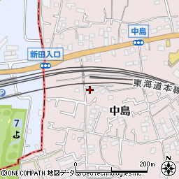 神奈川県茅ヶ崎市中島810周辺の地図