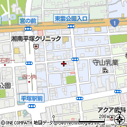 神奈川県平塚市宮の前6-10周辺の地図