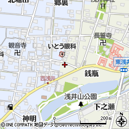 愛知県一宮市浅井町東浅井戌亥202周辺の地図