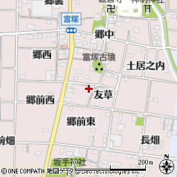 愛知県一宮市富塚（郷前）周辺の地図