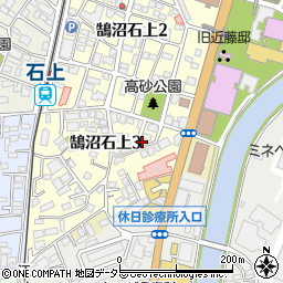 神奈川県藤沢市鵠沼石上3丁目2-8周辺の地図
