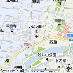 愛知県一宮市浅井町東浅井戌亥204周辺の地図