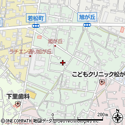 神奈川県茅ヶ崎市旭が丘周辺の地図
