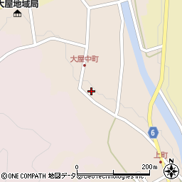 兵庫県養父市大屋町大屋市場208周辺の地図