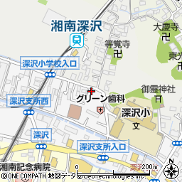ツクイ　鎌倉湘南深沢周辺の地図