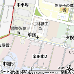 愛知県犬山市平塚周辺の地図