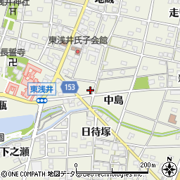 愛知県一宮市浅井町東浅井森下17周辺の地図