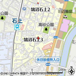 神奈川県藤沢市鵠沼石上3丁目2-12周辺の地図