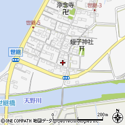 滋賀県米原市世継802周辺の地図