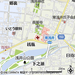 愛知県一宮市浅井町東浅井戌亥182周辺の地図