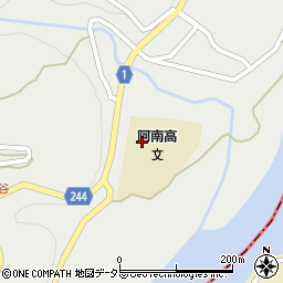 長野県立阿南高等学校周辺の地図