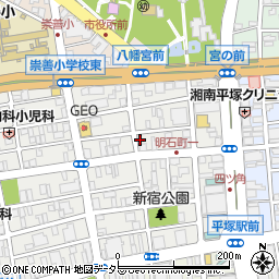 ザ・パーク平塚明石町３駐車場周辺の地図