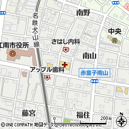 中部薬品江南店周辺の地図