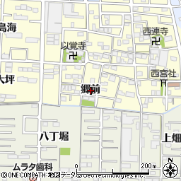 愛知県一宮市木曽川町門間郷前周辺の地図