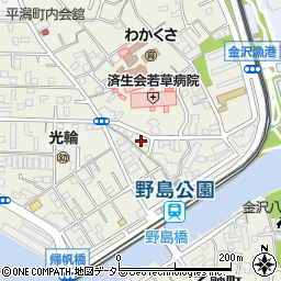 神奈川県横浜市金沢区平潟町20-8周辺の地図