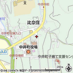 神奈川県足柄上郡中井町比奈窪周辺の地図