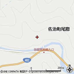 鳥取県鳥取市佐治町尾際周辺の地図