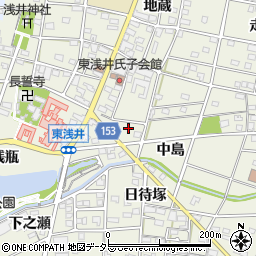 愛知県一宮市浅井町東浅井森下15周辺の地図
