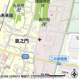 愛知県犬山市藪畔13周辺の地図