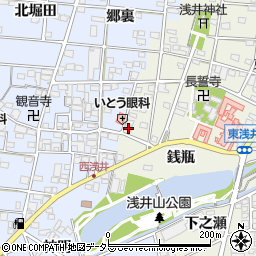 愛知県一宮市浅井町東浅井戌亥55周辺の地図