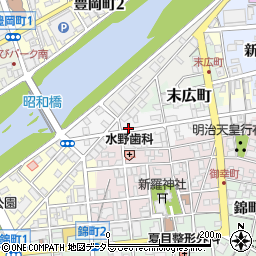 広小路西・岐阜銀行前周辺の地図
