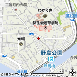 神奈川県横浜市金沢区平潟町20周辺の地図
