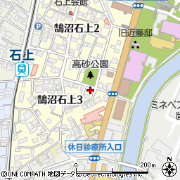 神奈川県藤沢市鵠沼石上3丁目2-6周辺の地図