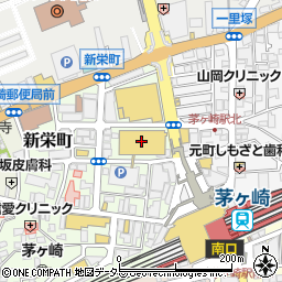メガネのプリンス　イトーヨーカドー茅ヶ崎店周辺の地図