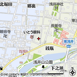 愛知県一宮市浅井町東浅井戌亥56周辺の地図