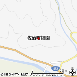 鳥取県鳥取市佐治町福園周辺の地図